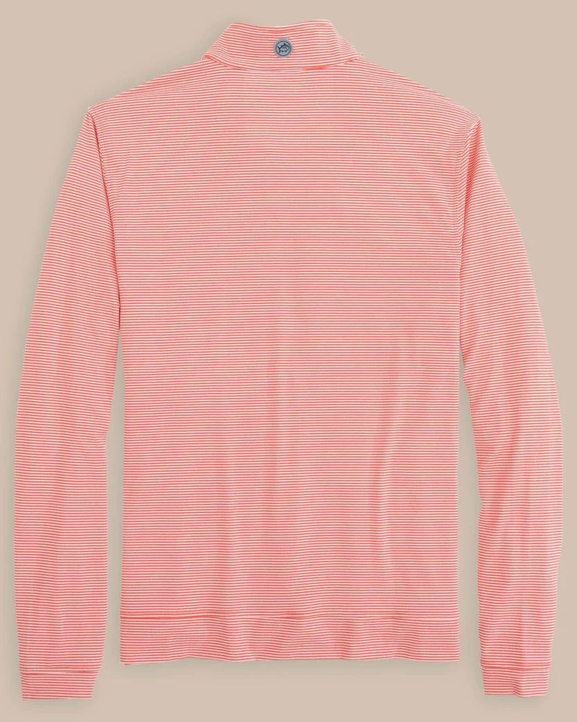 SOUTHERNTIDE AUBURN CRUISER MICRO-STRIPE QUARTERZIP