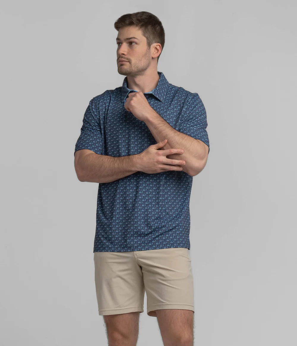 SOUTHERN SHIRT CO. PERFECT ROUND PRINT POLO