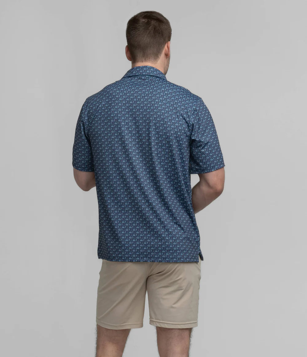 SOUTHERN SHIRT CO. PERFECT ROUND PRINT POLO