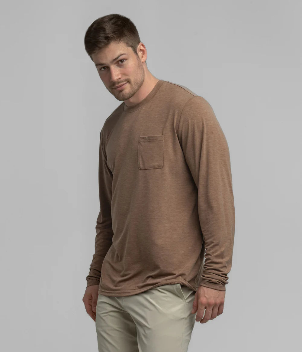 SOUTHERN SHIRT CO MAX COMFORT POCKET L/S TEE