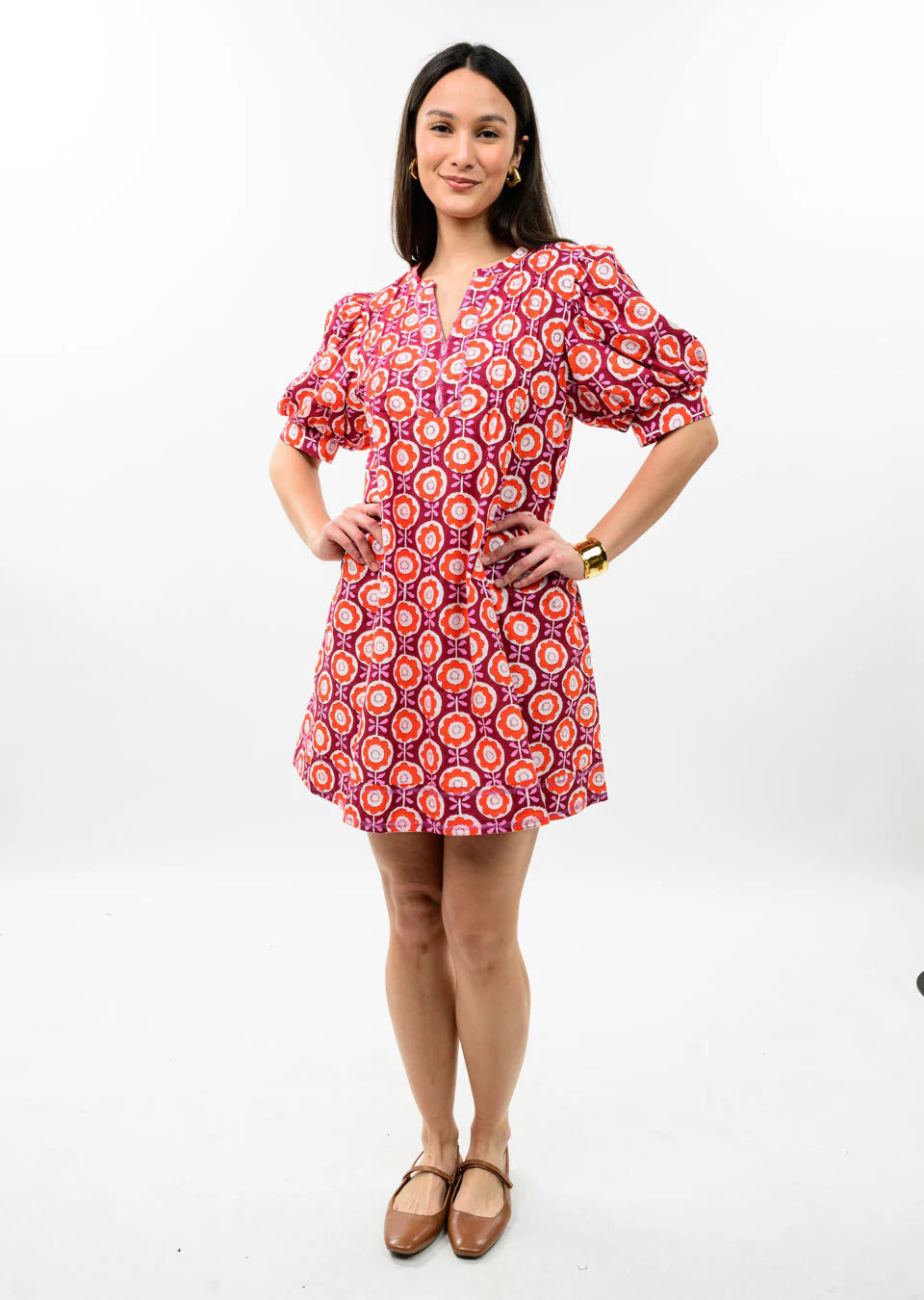 FLOWERS IN FALL DRESS