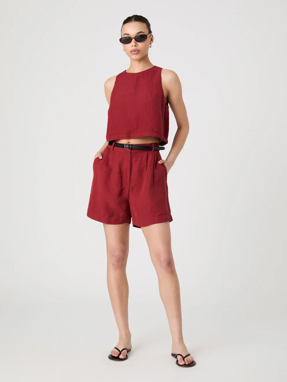 BIRDIE LINEN WALKING SHORT