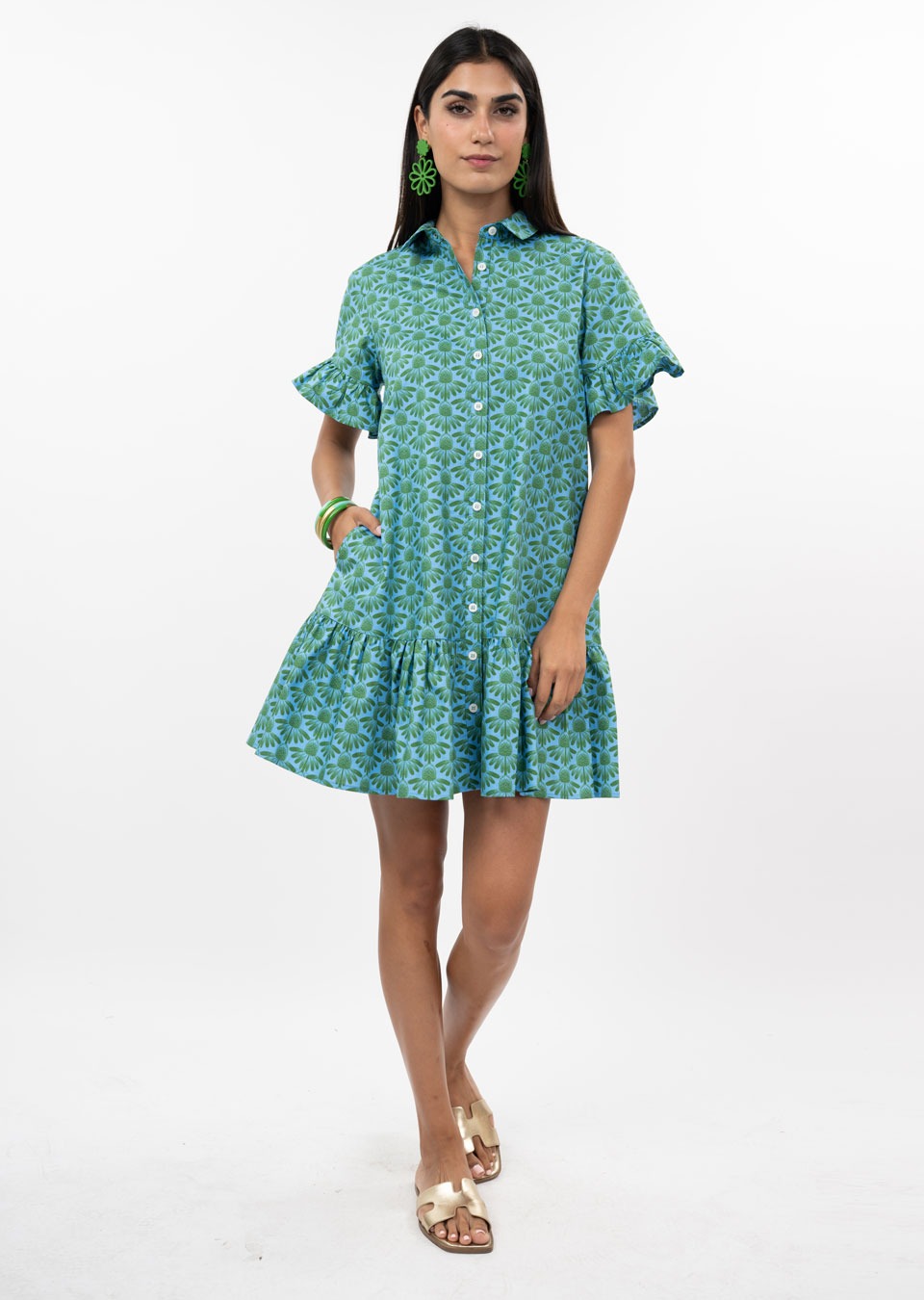 PAINTED PETALS DRESS
