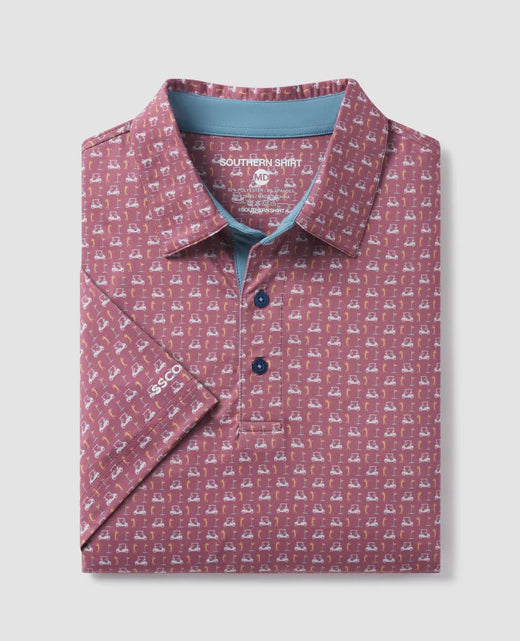SOUTHERN SHIRT CO. PERFECT ROUND PRINT POLO