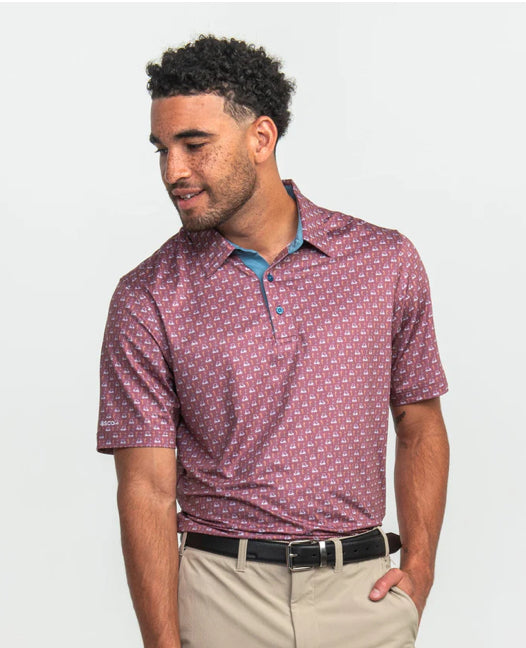 SOUTHERN SHIRT CO. PERFECT ROUND PRINT POLO