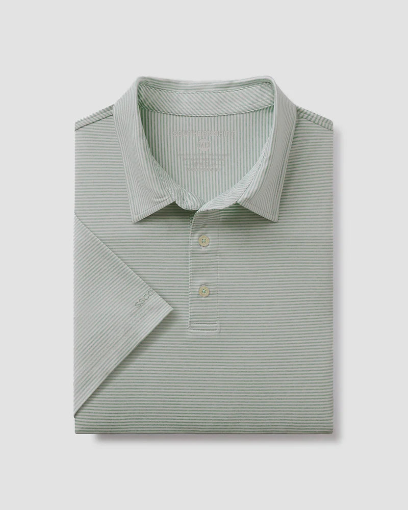 SOUTHERN SHIRT CO. HEATHER MADISON STRIPE POLO