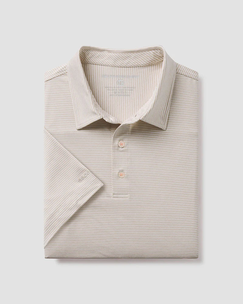SOUTHERN SHIRT CO. HEATHER MADISON STRIPE POLO