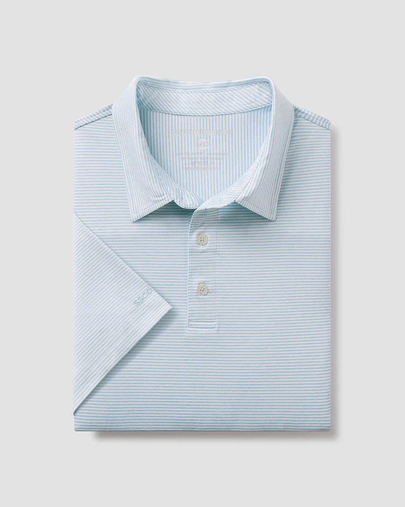 SOUTHERN SHIRT CO. HEATHER MADISON STRIPE POLO