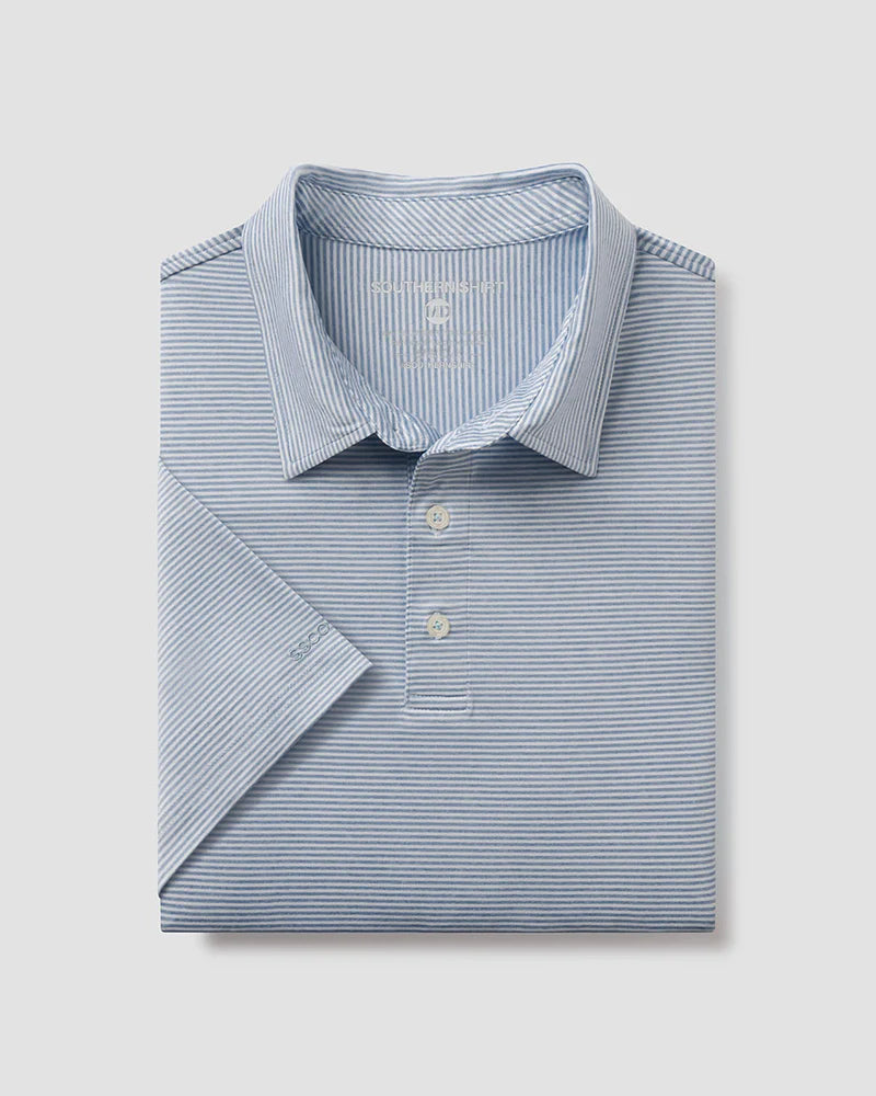 SOUTHERN SHIRT CO. HEATHER MADISON STRIPE POLO