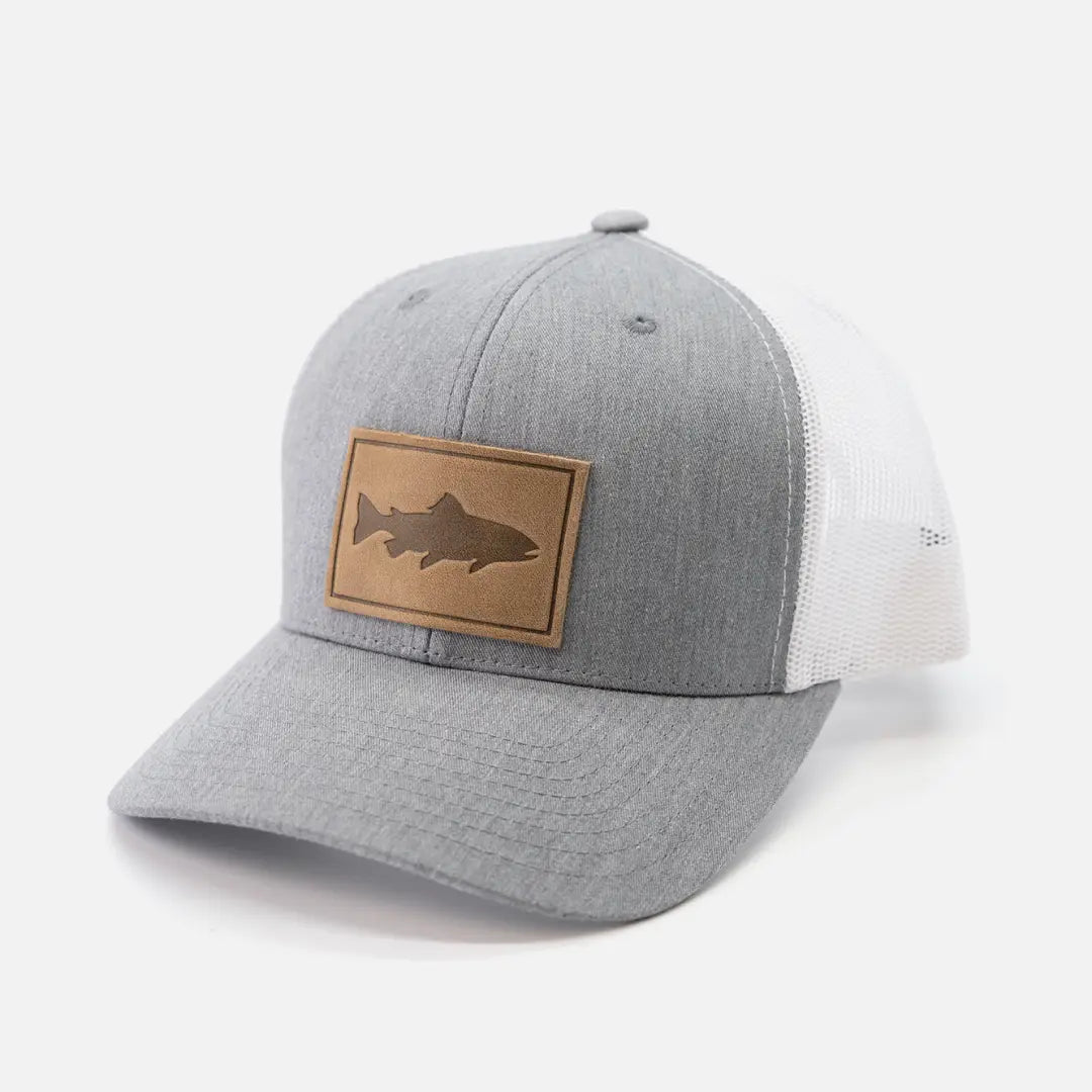 TROUT LEATHER PATCH HAT