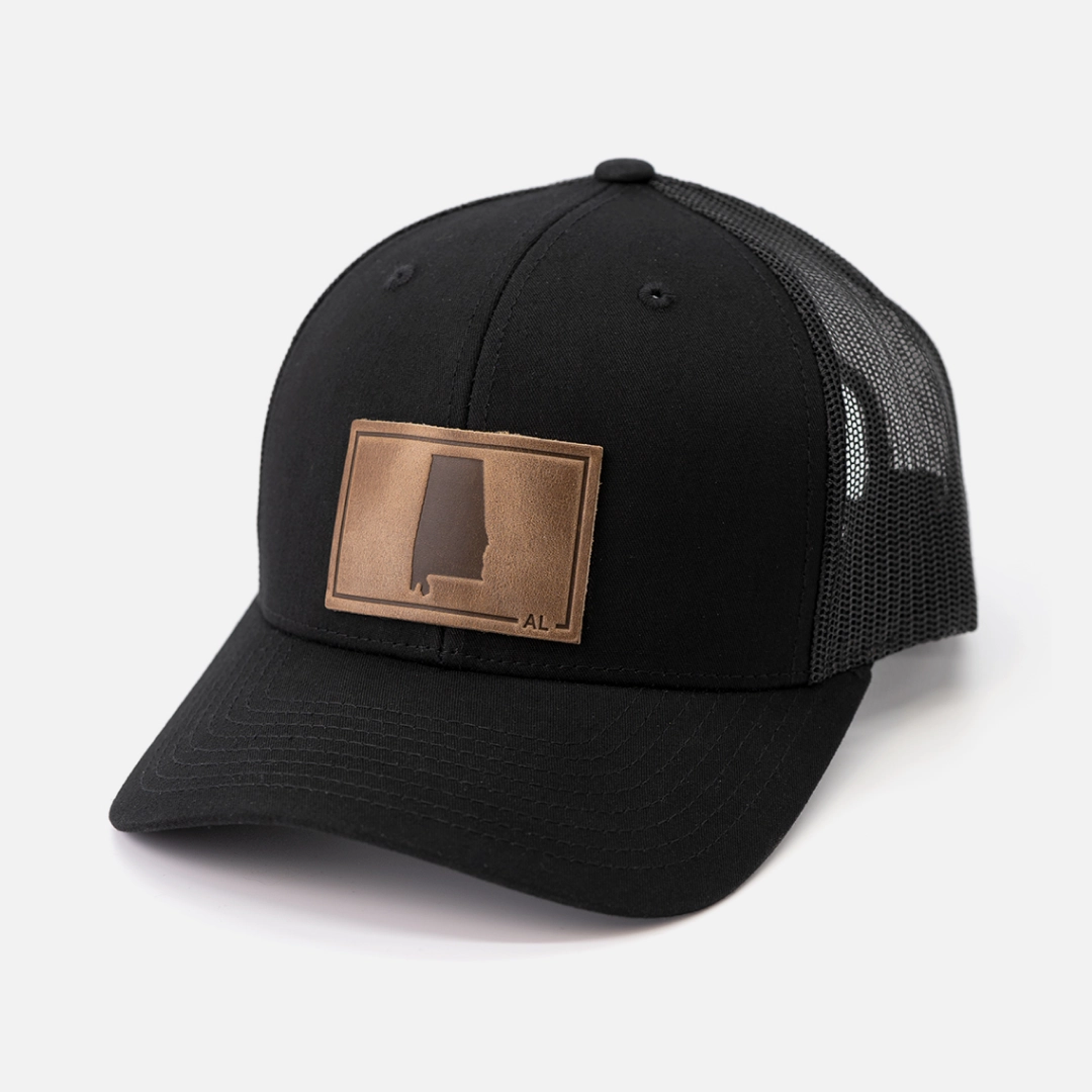 ALABAMA SILHOUETTE HAT LEATHER PATCH