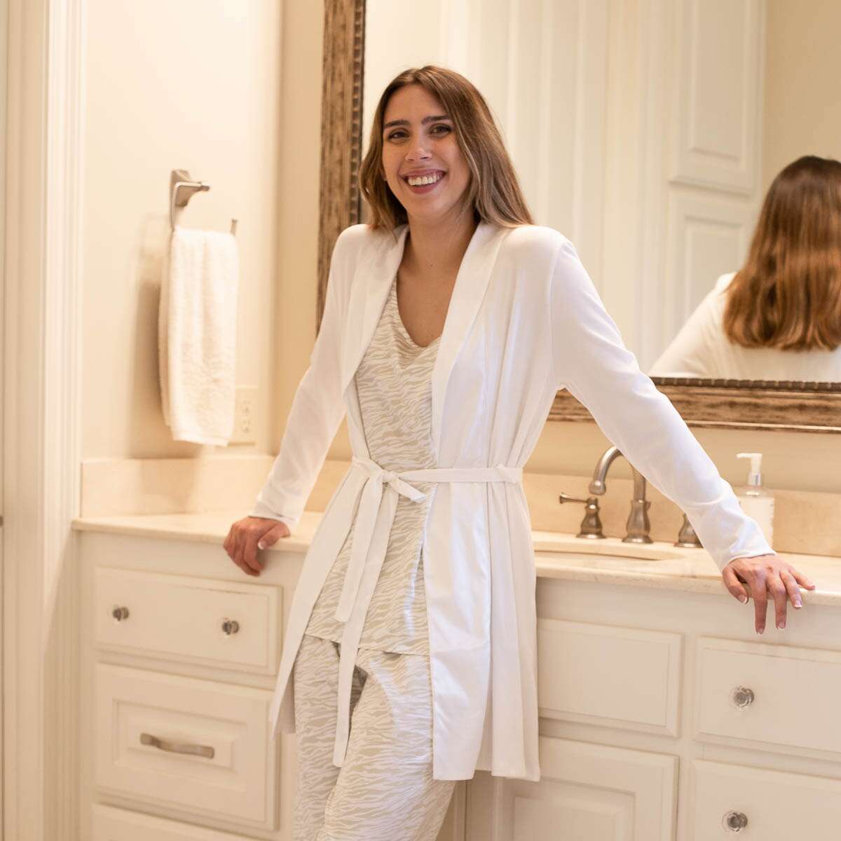 RIBBED KNIT ROBE