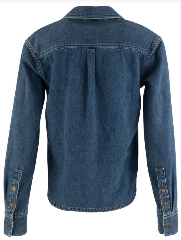 KUT IRIS PULLOVER DENIM SHIRT