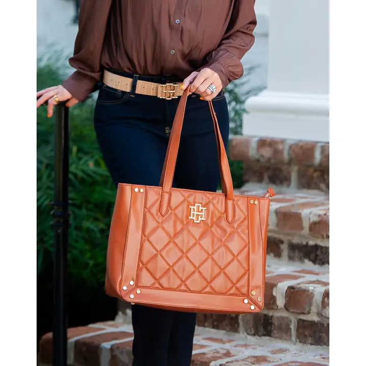 SOPHIE ZIPPERED TOTE