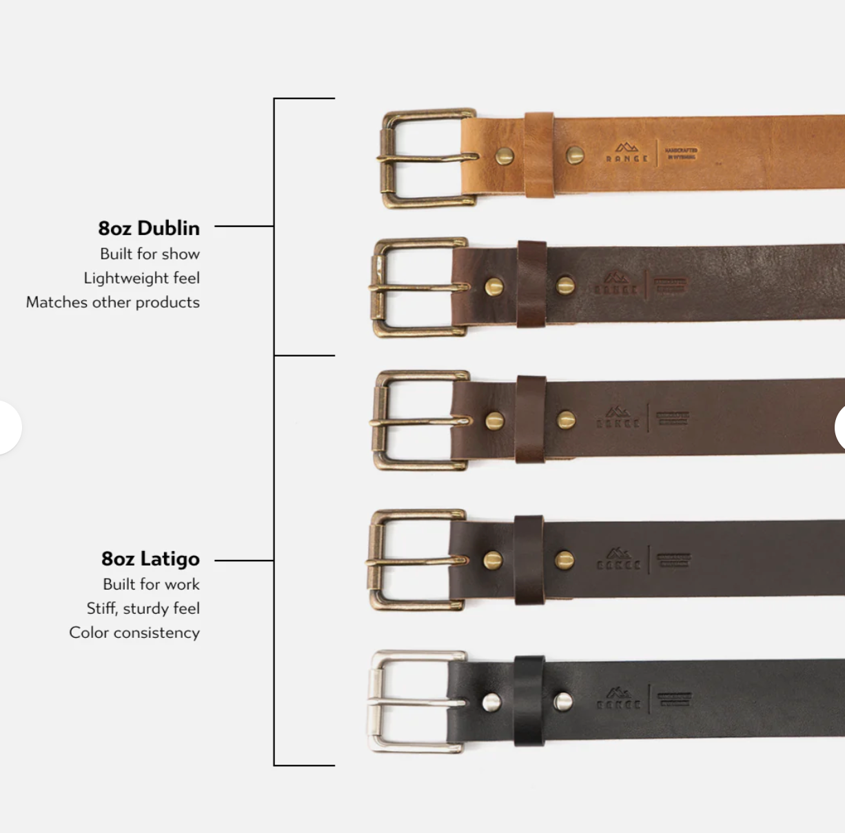 RANGE LEATHER BELT