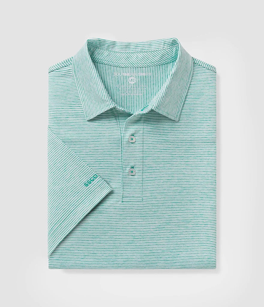 SOUTHERN SHIRT CO. HEATHER MADISON STRIPE POLO