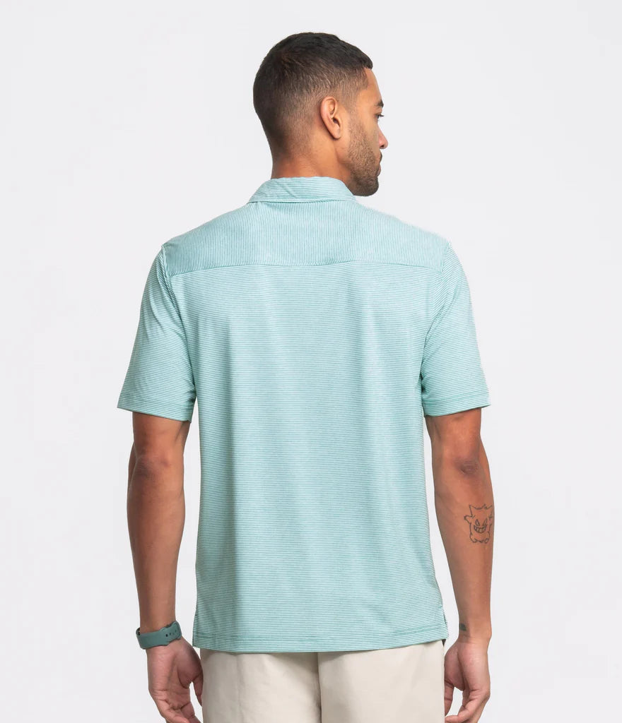 SOUTHERN SHIRT CO. HEATHER MADISON STRIPE POLO