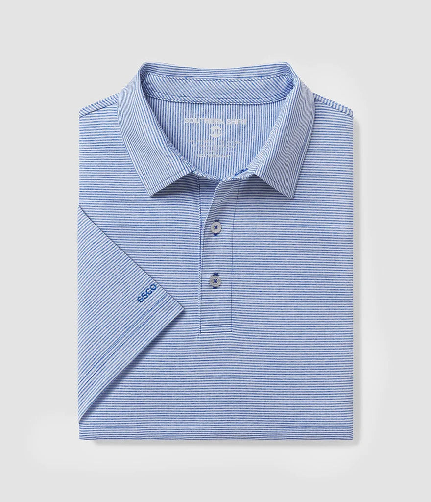 SOUTHERN SHIRT CO. HEATHER MADISON STRIPE POLO