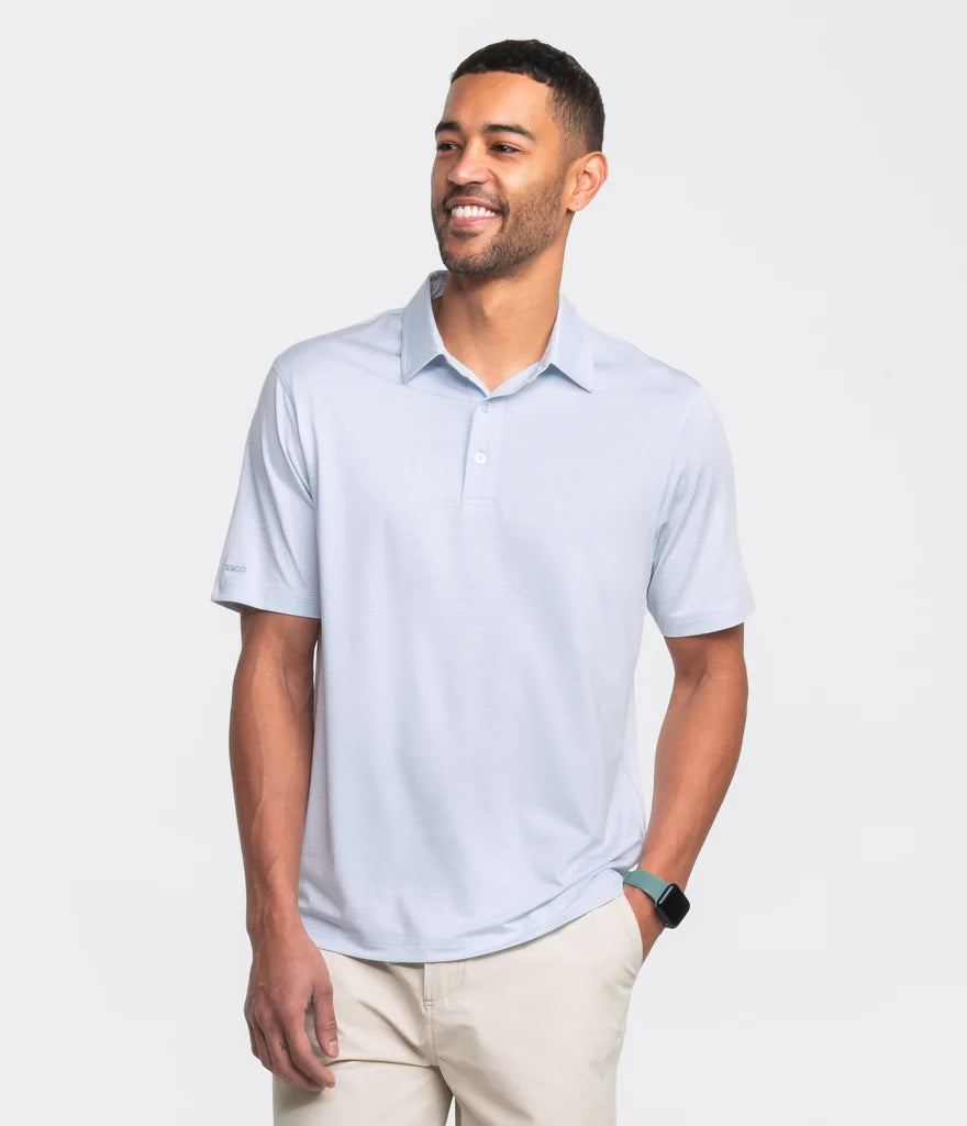 SOUTHERN SHIRT CO. HEATHER MADISON STRIPE POLO