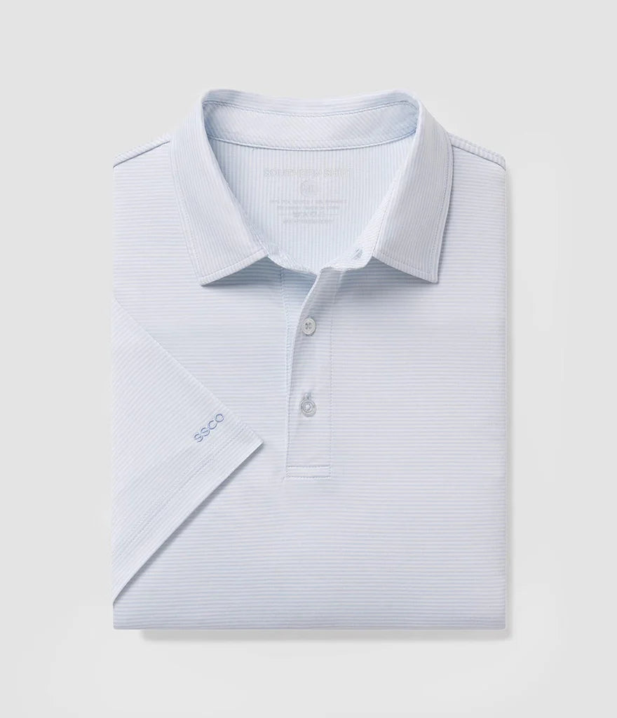 SOUTHERN SHIRT CO. HEATHER MADISON STRIPE POLO