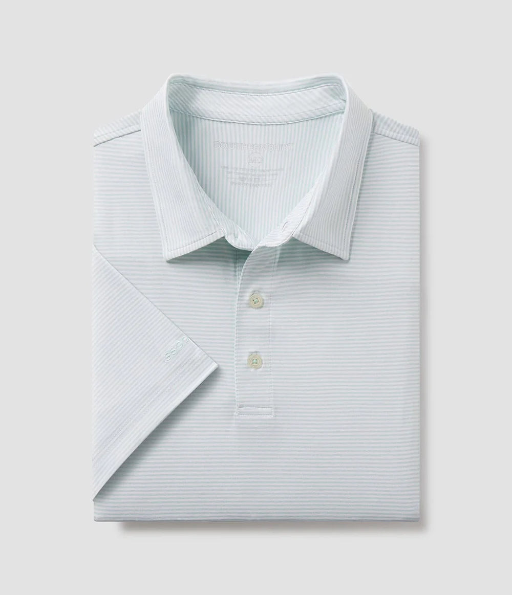 SOUTHERN SHIRT CO. HEATHER MADISON STRIPE POLO