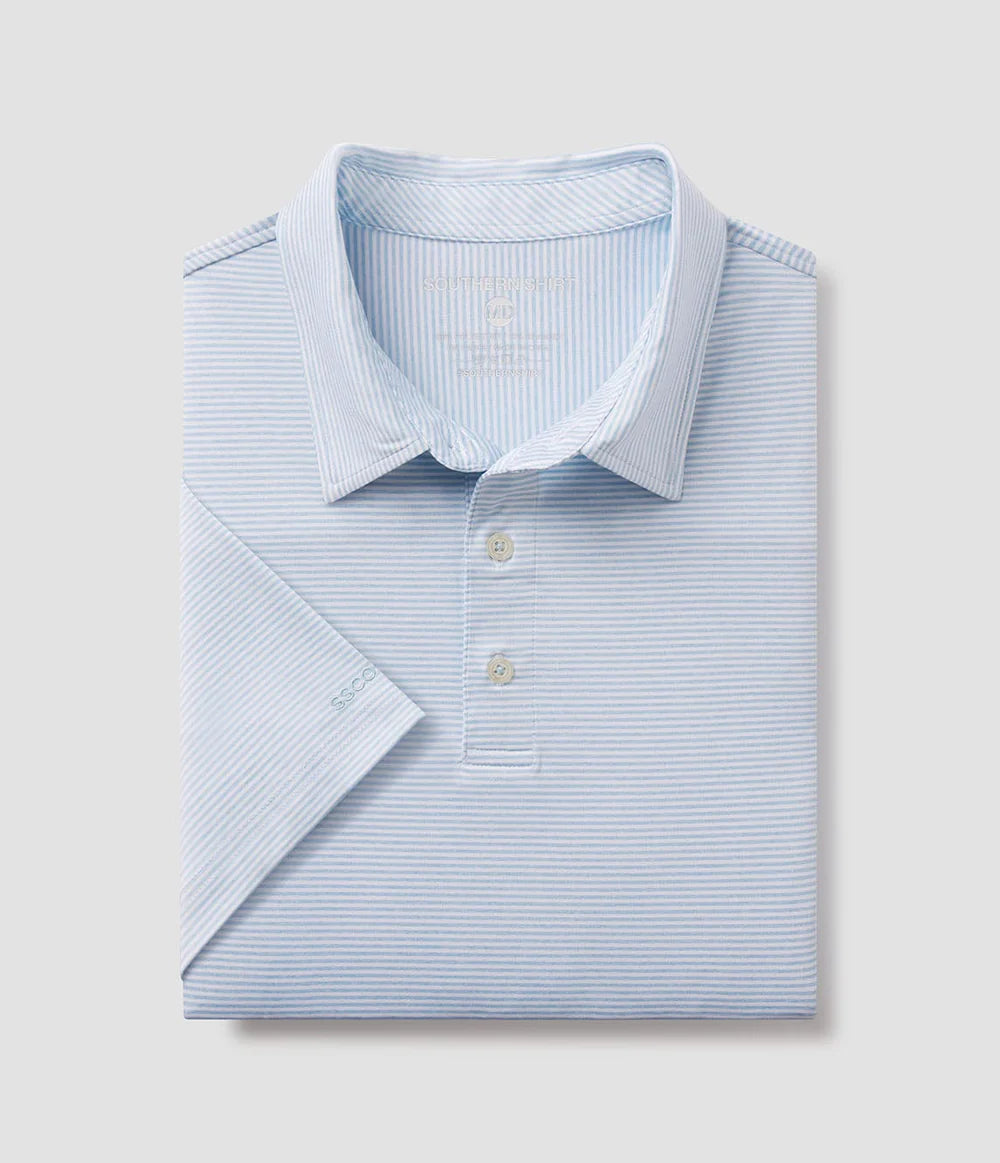 SOUTHERN SHIRT CO. HEATHER MADISON STRIPE POLO
