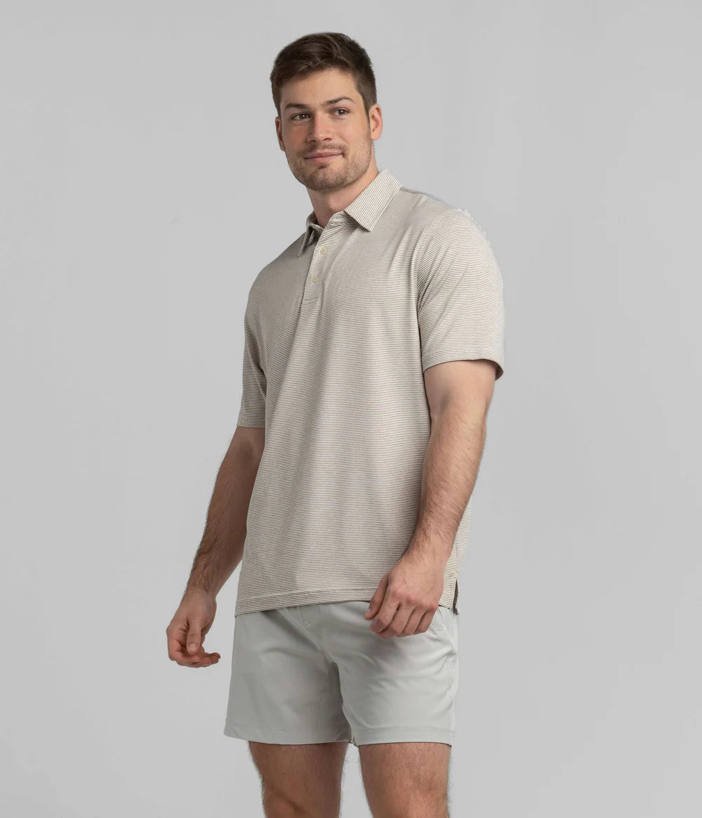 SOUTHERN SHIRT CO. HEATHER MADISON STRIPE POLO