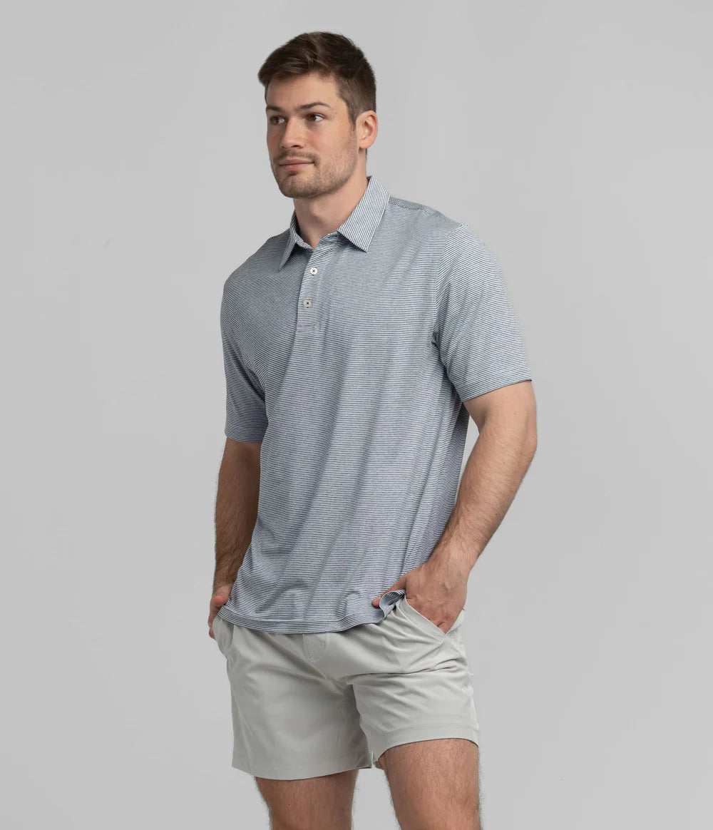 SOUTHERN SHIRT CO. HEATHER MADISON STRIPE POLO