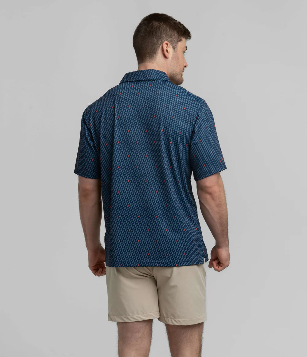 SOUTHERN SHIRT CO SWEET HOME PRINT POLO