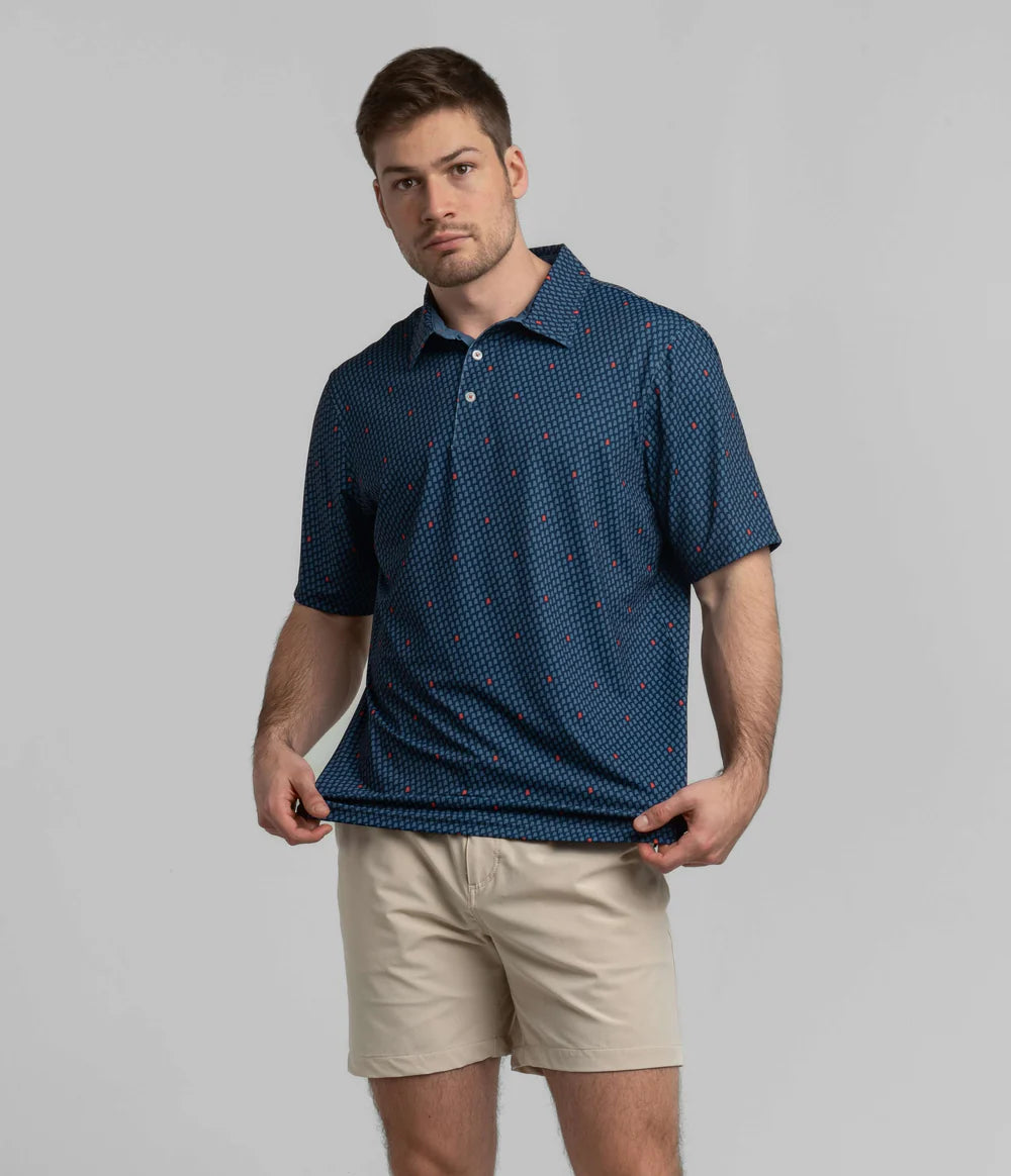 SOUTHERN SHIRT CO SWEET HOME PRINT POLO