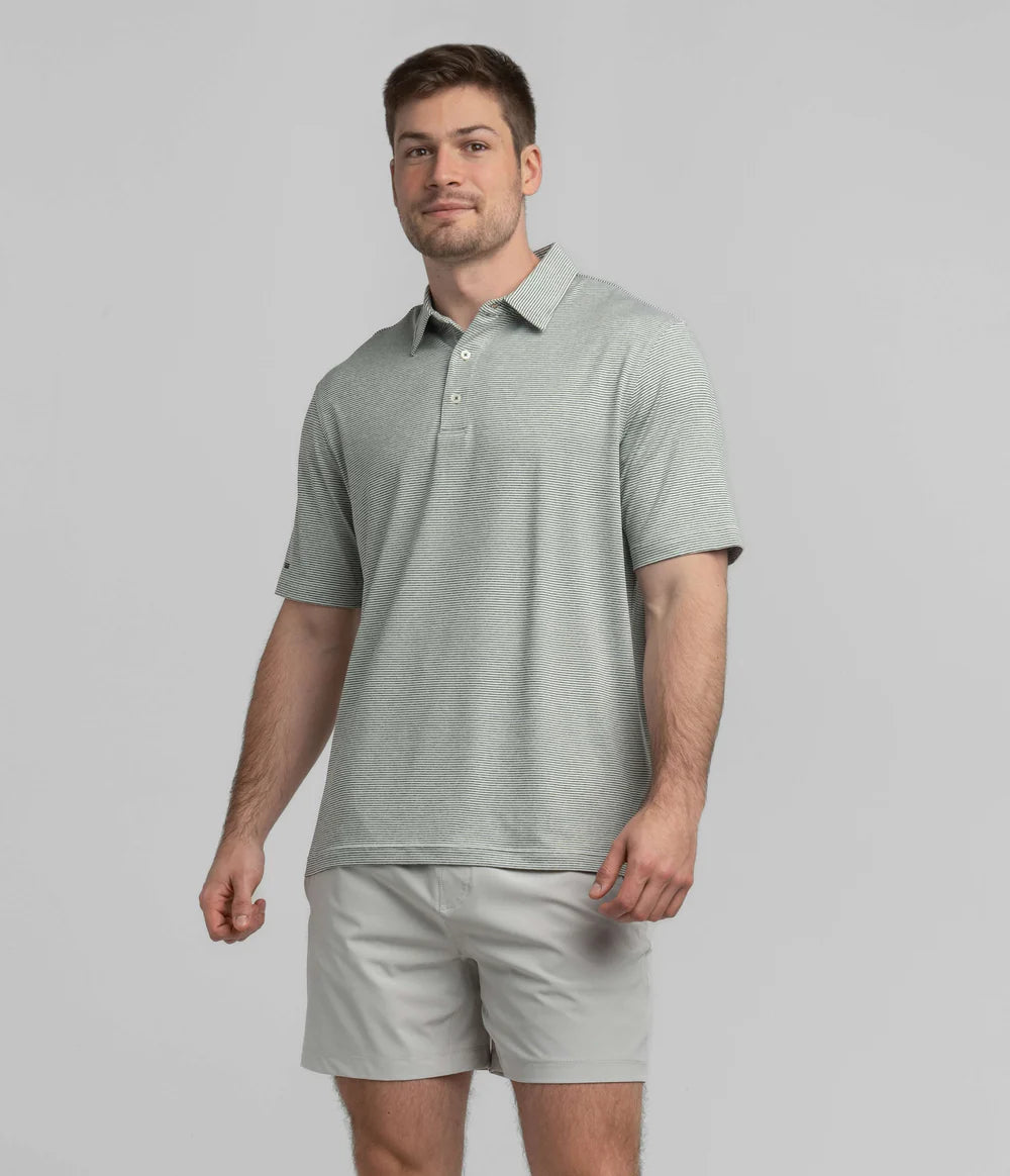 SOUTHERN SHIRT CO. HEATHER MADISON STRIPE POLO