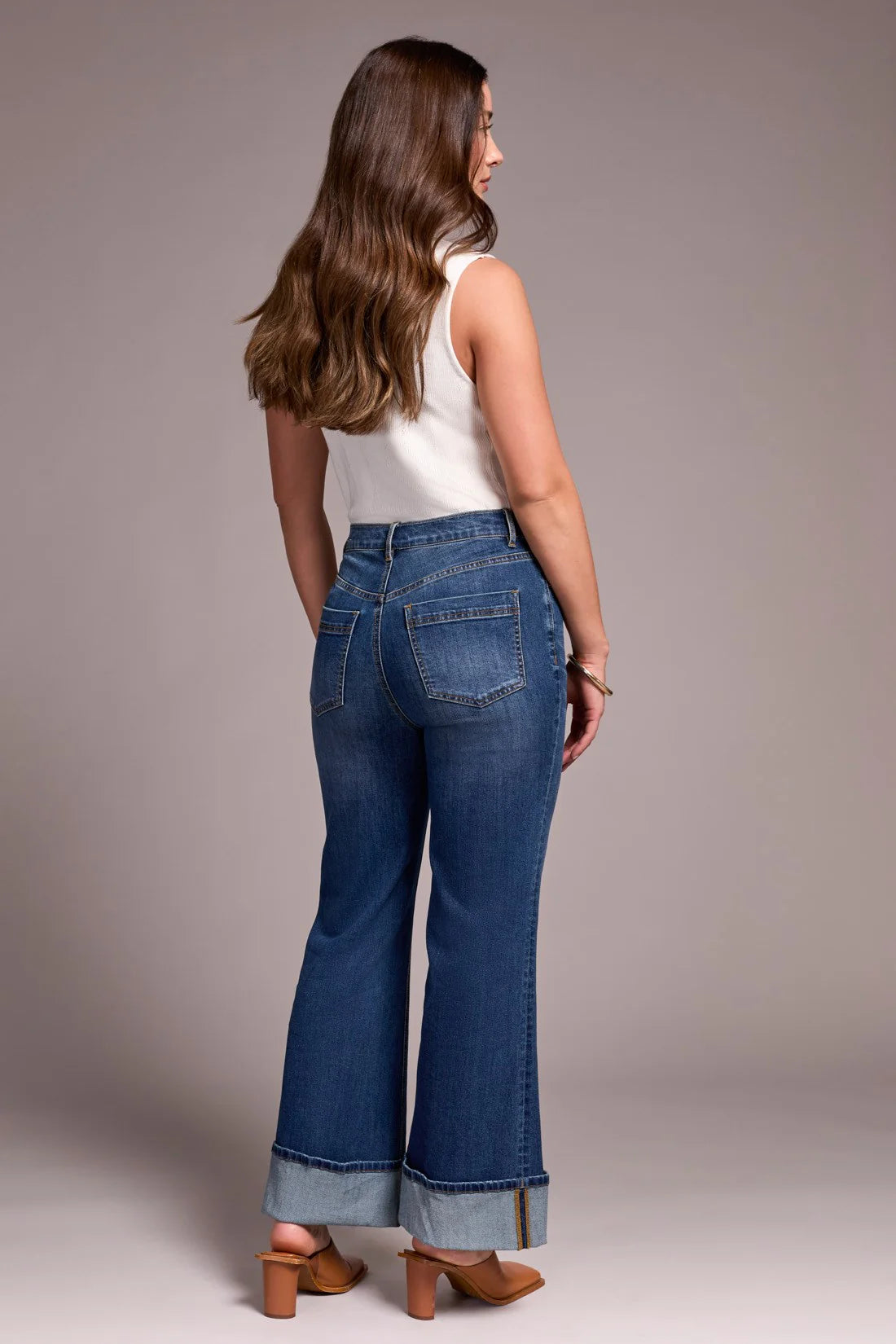 BROOKE PALAZZO CUFF JEANS
