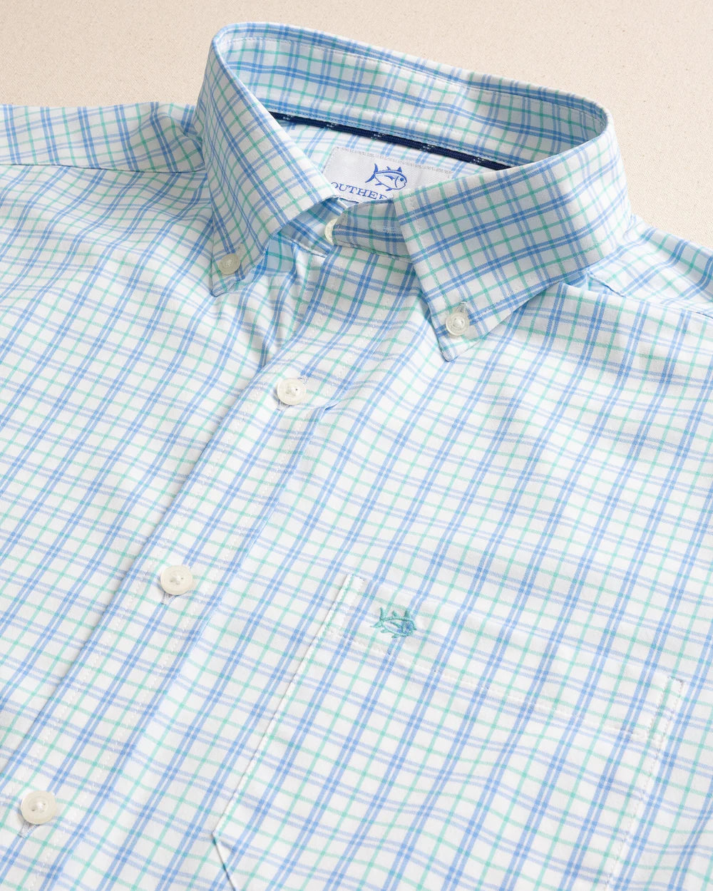 SOUTHERN TIDE TURNBERRY PLAID INTERCOASTAL L/S SPORT SHIRT