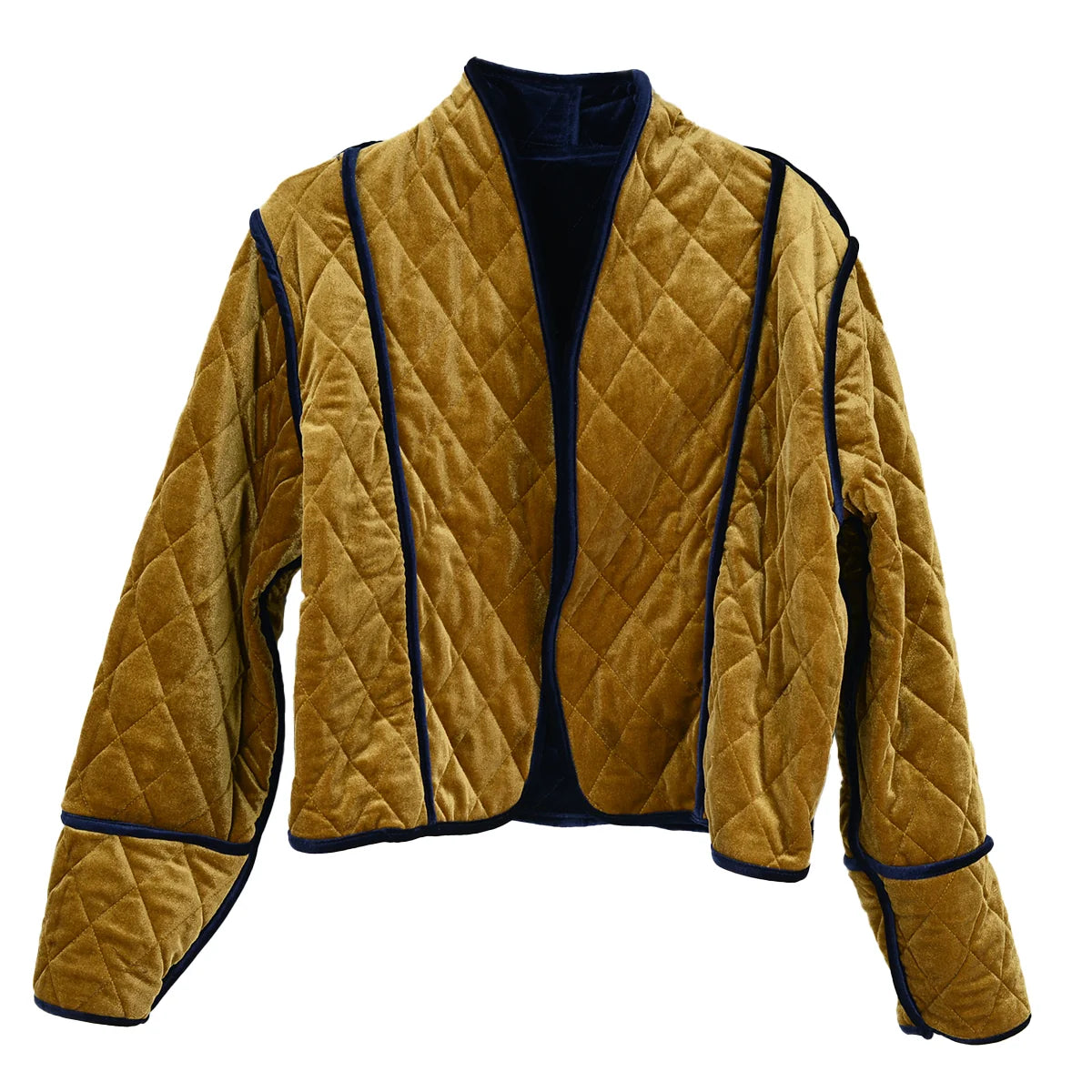 BRONZE BLUEBERRY QUILTED REVERSIBLE JACKET