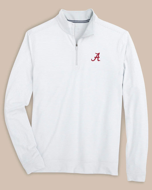 SOUTHERNTIDE ALABAMA CRUISER MICRO-STRIPE QUARTERZIP