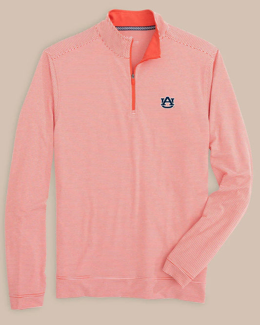 SOUTHERNTIDE AUBURN CRUISER MICRO-STRIPE QUARTERZIP