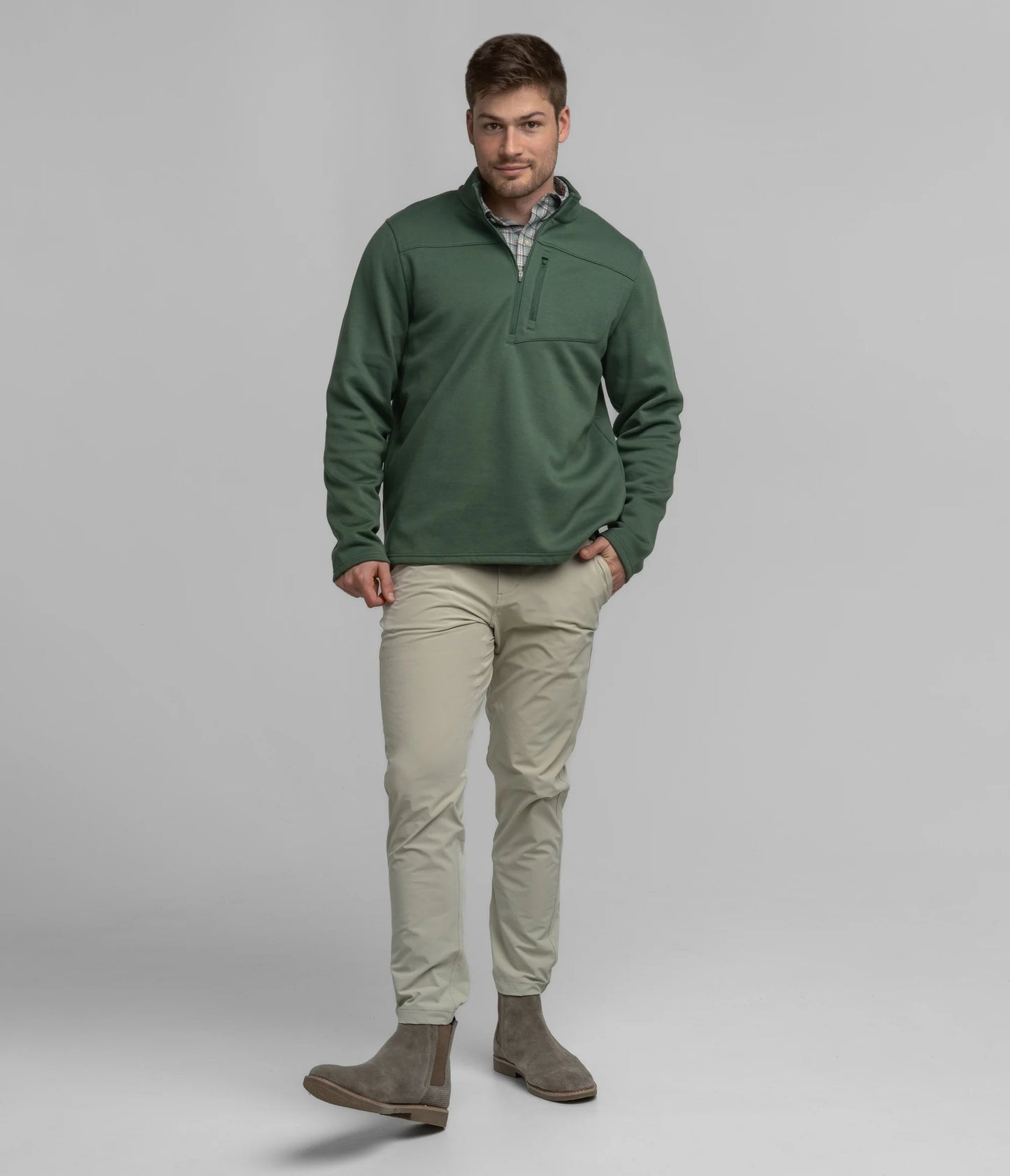 SOUTHERN SHIRT CO. FLEECE ESSENTIAL QTR ZIP