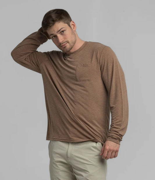 SOUTHERN SHIRT CO MAX COMFORT POCKET L/S TEE