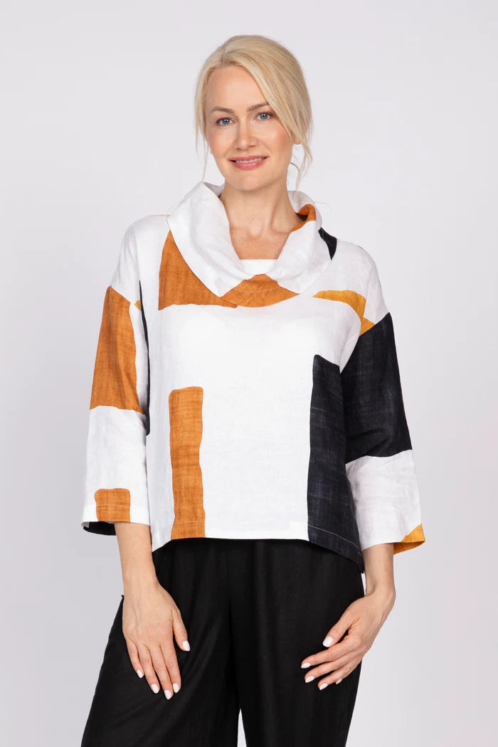 COASTAL COLORBLOCK STAY CENTERED TOP