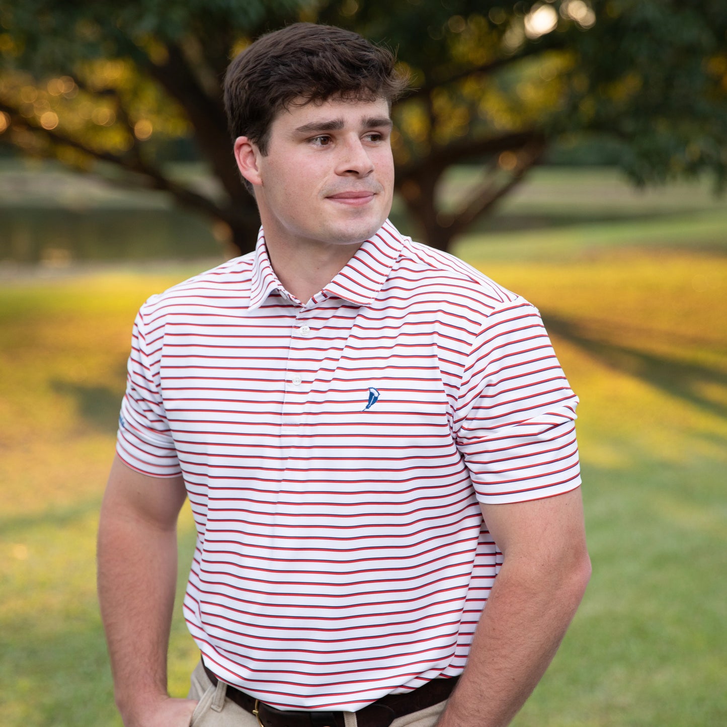 PB PERFORMANCE POLO STRIPES