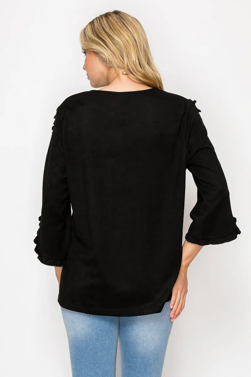 ARABELLA SUEDE TOP