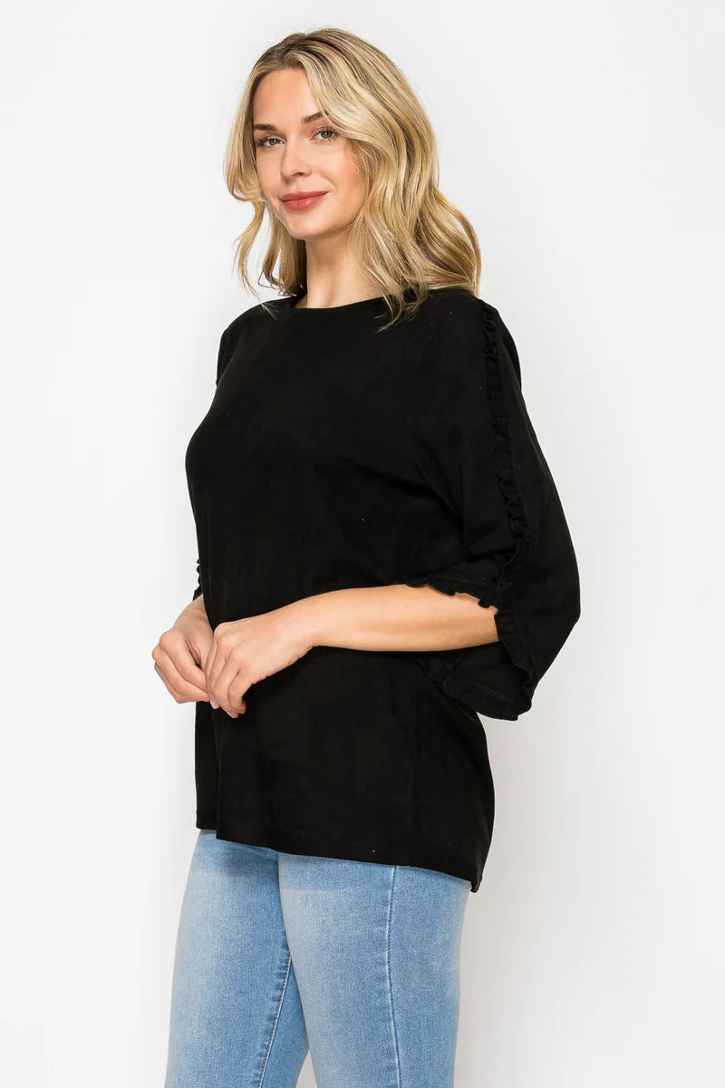 ARABELLA SUEDE TOP