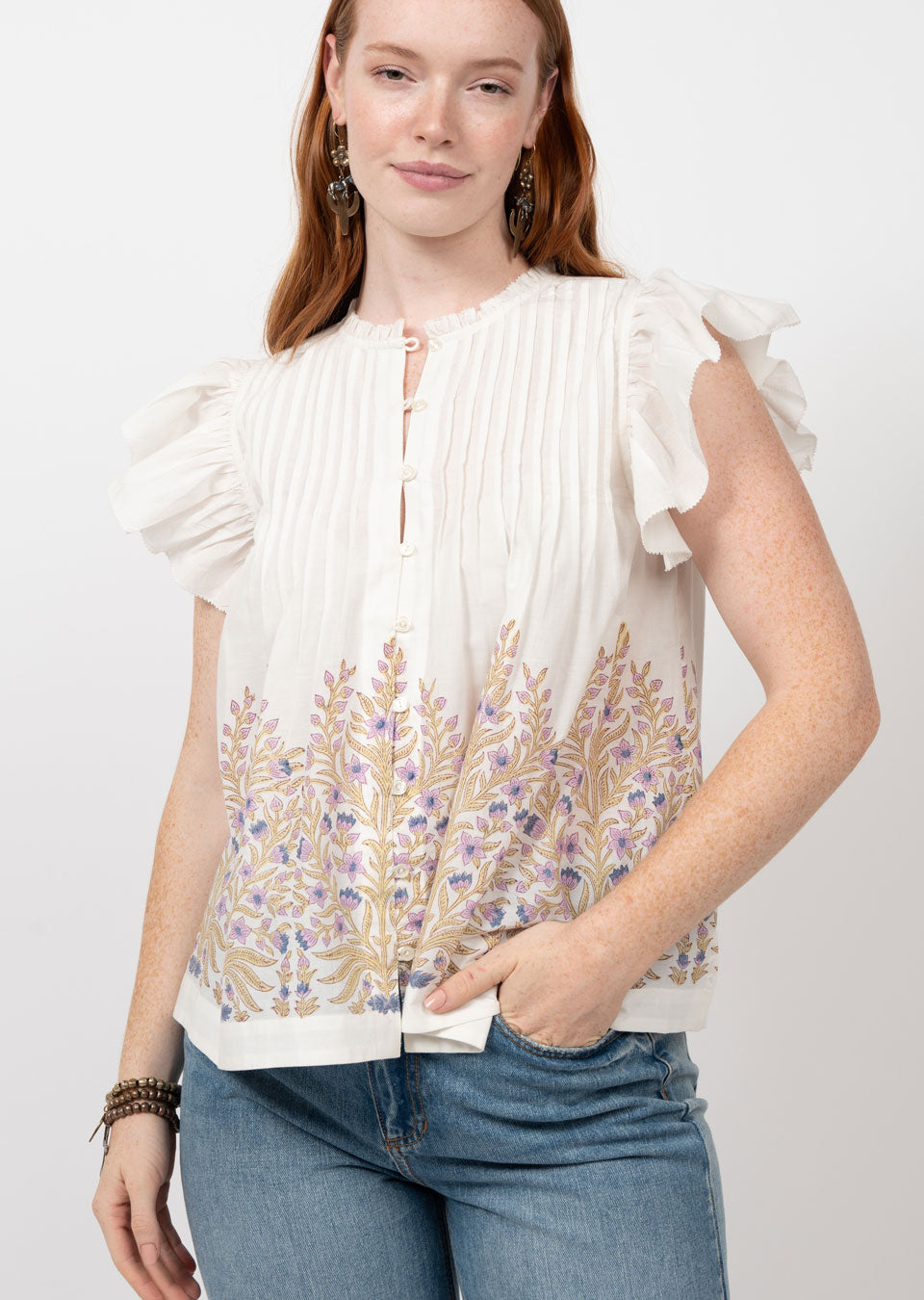 LATIS FLORAL TOP