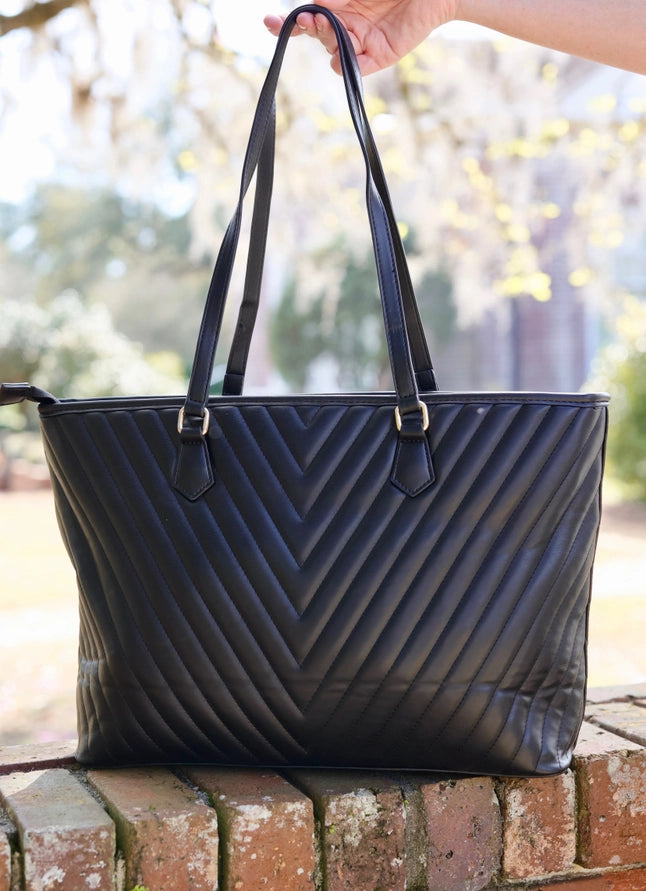 TABITHA QUILTED TOTE