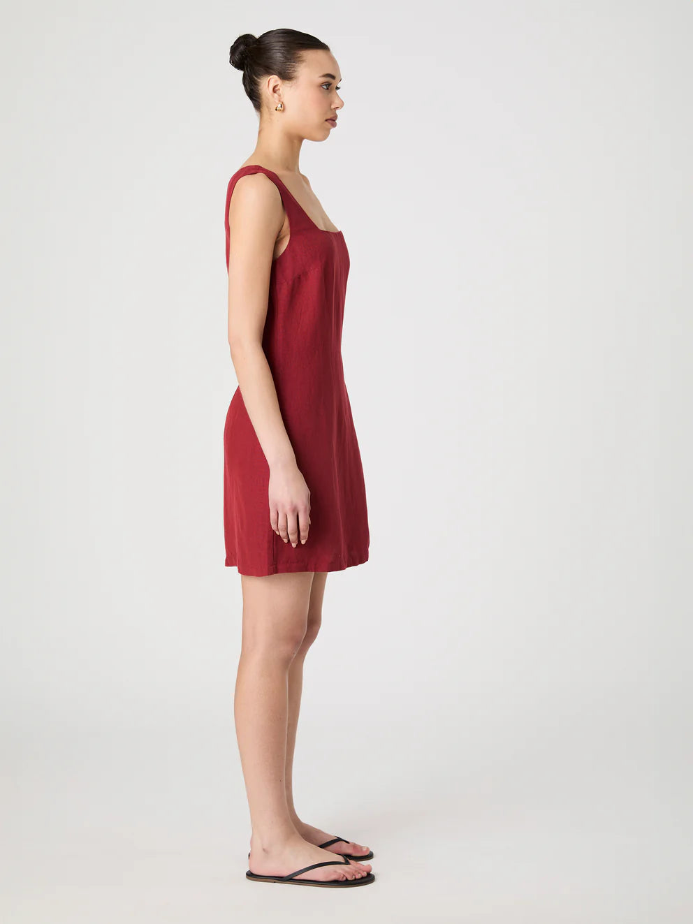 BIRDIE LINEN MINI DRESS