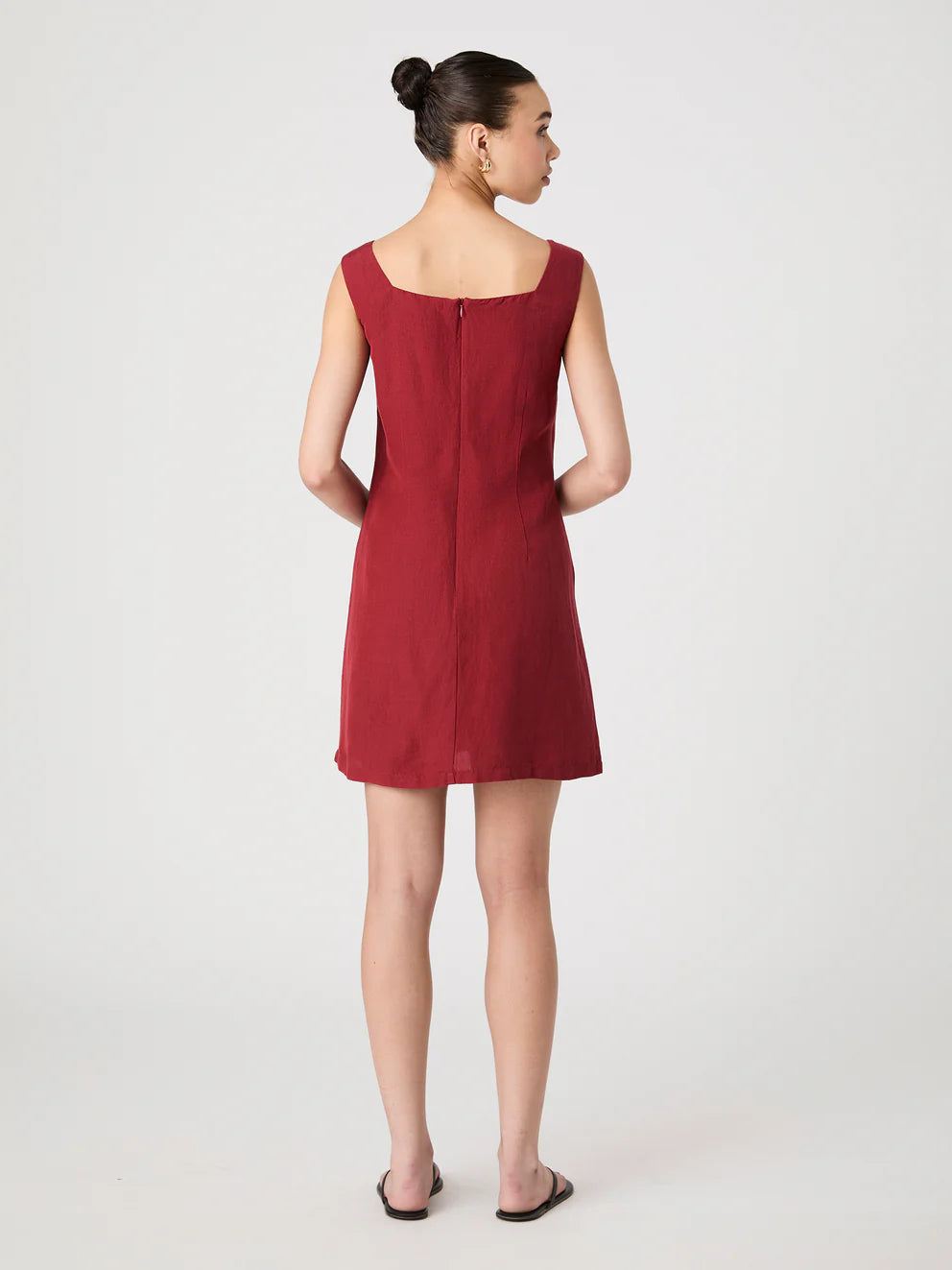 BIRDIE LINEN MINI DRESS