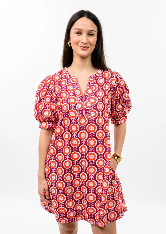 FLOWERS IN FALL DRESS