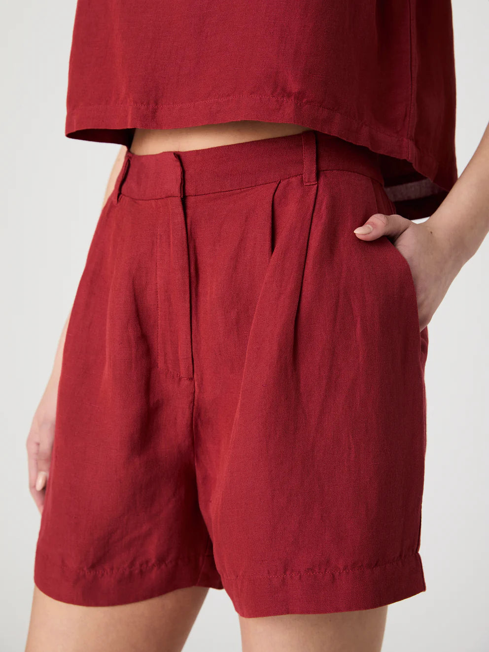 BIRDIE LINEN WALKING SHORT