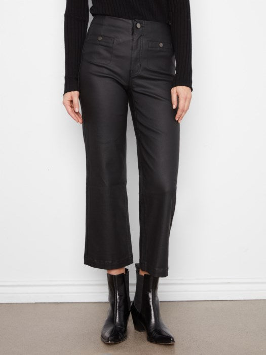 WAX TWILL FLARE PANT