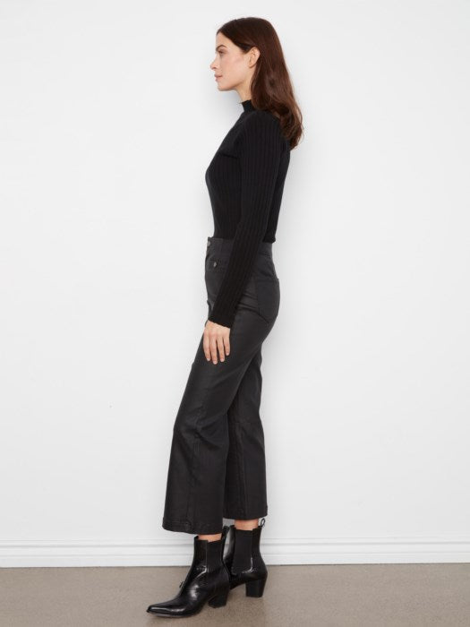 WAX TWILL FLARE PANT